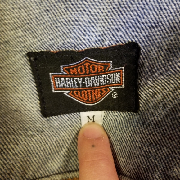 Vintage Harley Davidson Jean Jacket - Picture 3 of 3